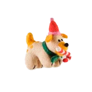 wrap-martha-dog-ornament-weihnachtsanh-nger-filz-hund image 1