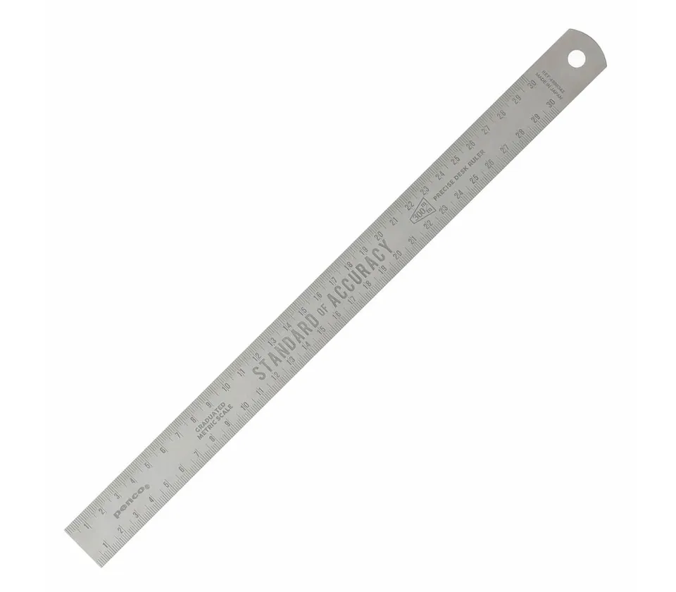 penco-edelstahl-lineal-30-cm-graviert-aus-japan image 1