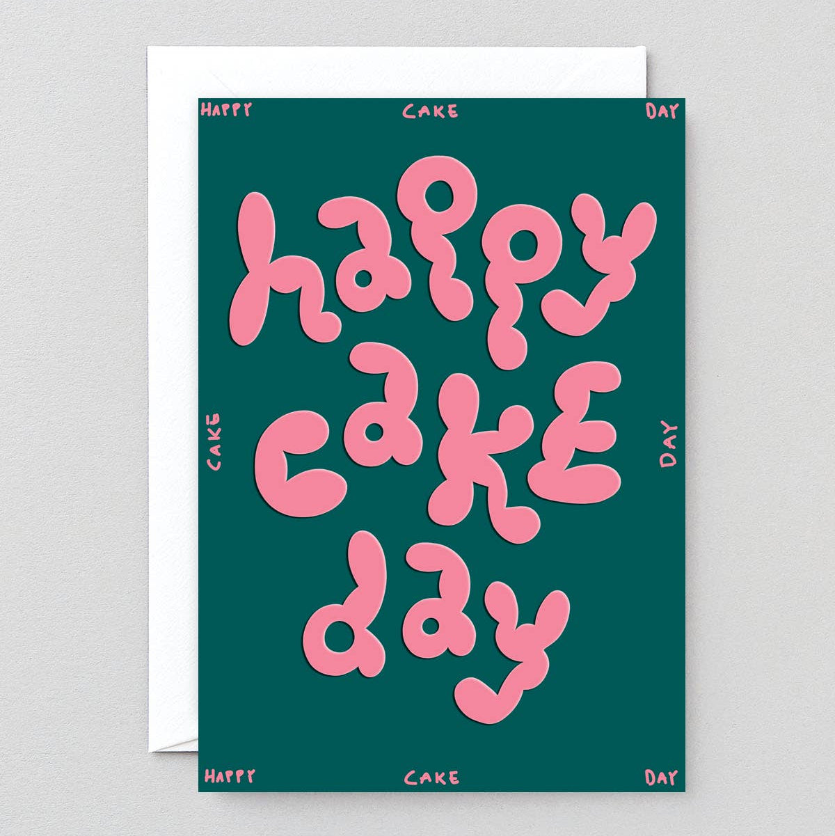 wrap-happy-cake-day-gru-karte-rosa-mit-umschlag image 1