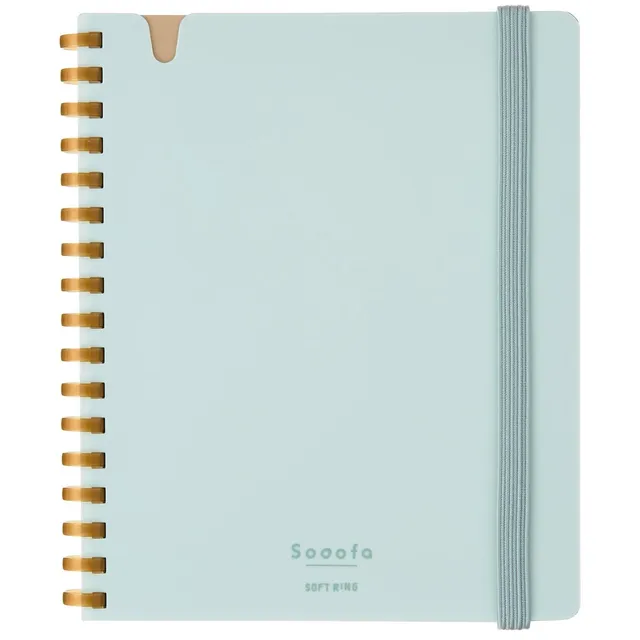 sooofa-square-a6-notizbuch-kariert-blau-80-blatt image 1