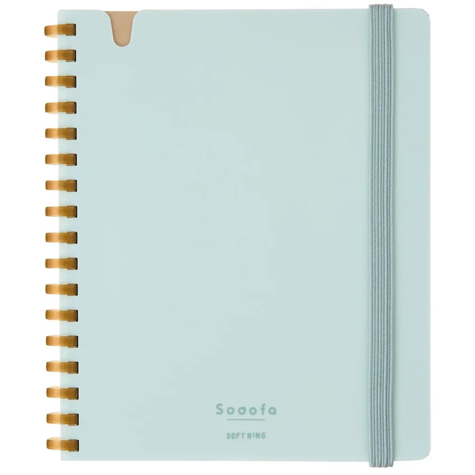 sooofa-square-a6-notizbuch-kariert-blau-80-blatt image 1
