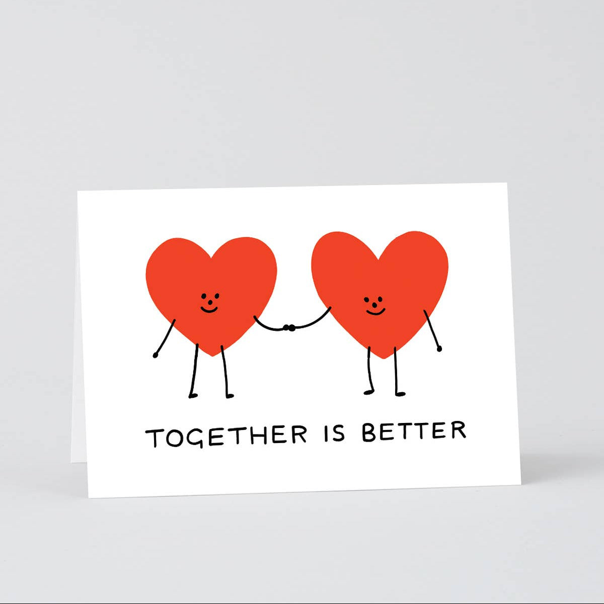 dubblefilm-together-is-better-gru-karte-hochzeit-rot-blanko image 1