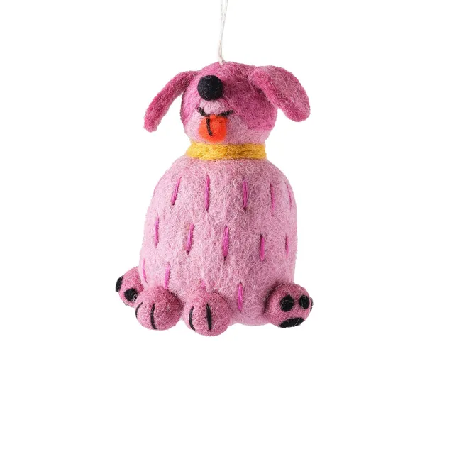 dubblefilm-tina-the-pink-dog-filz-anh-nger-rosa image 1