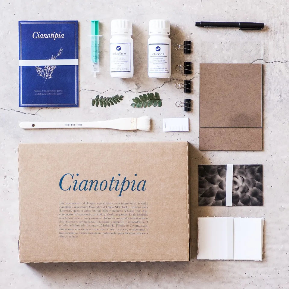 fabrica-de-texturas-cyanotypie-set-blaupause-kit image 1