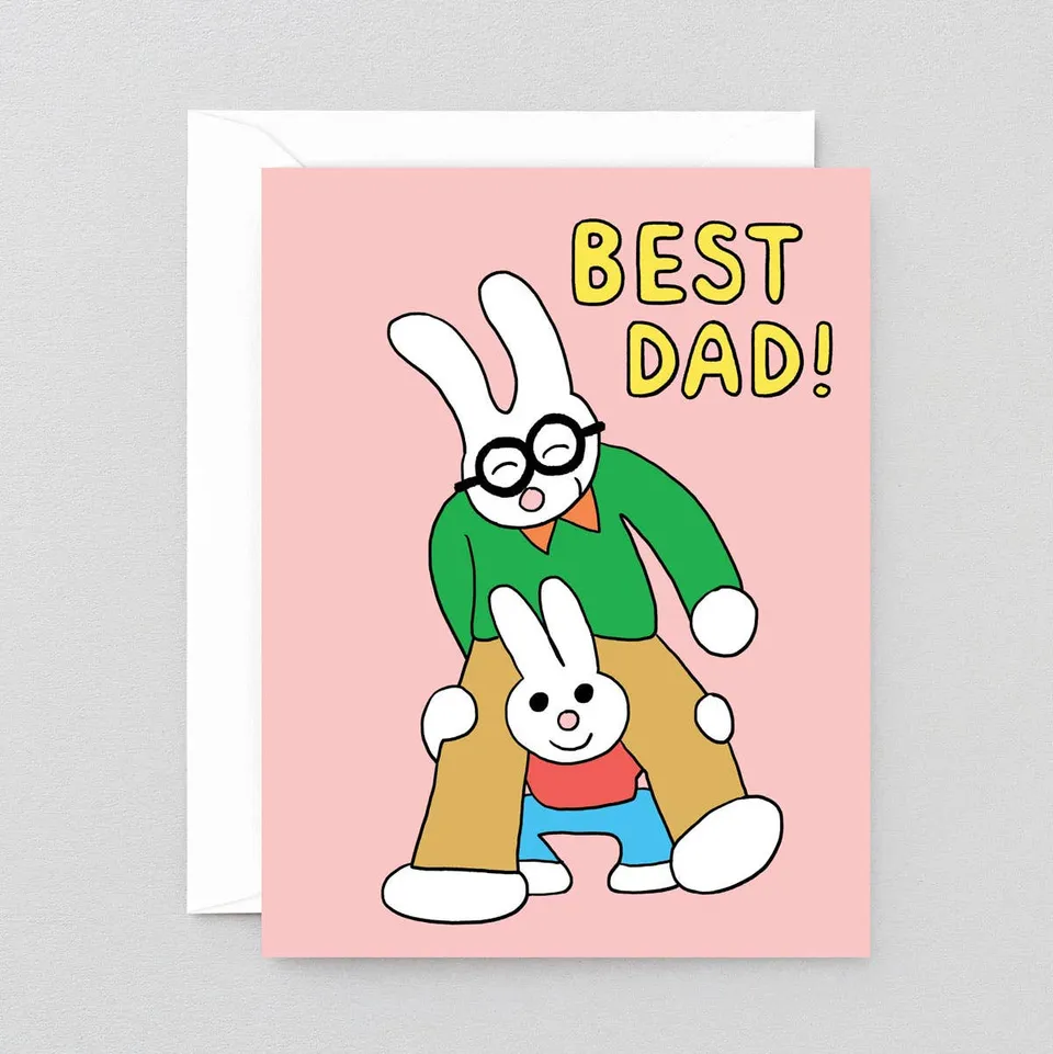 dubblefilm-best-dad-gru-karte-klappkarte-mit-umschlag image 1