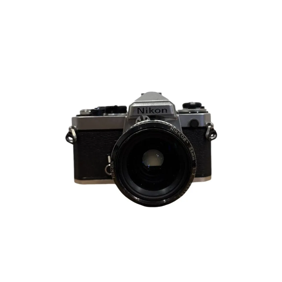 nikon-fe2-spiegelreflexkamera-analog-nikkor-50mm-f-2-set image 1