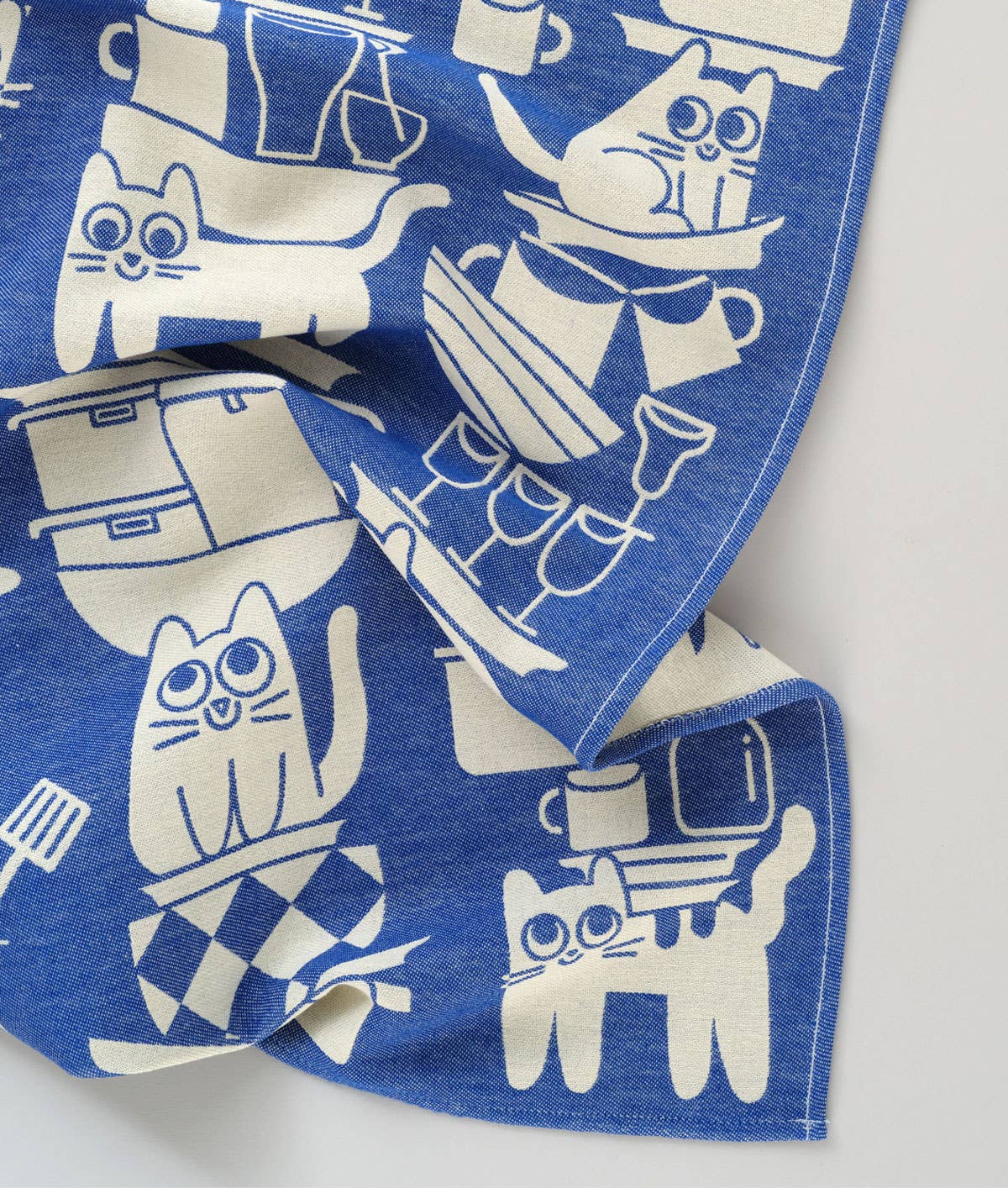 dubblefilm-kitchen-cats-geschirrtuch-baumwolle-50x70-blau image 4