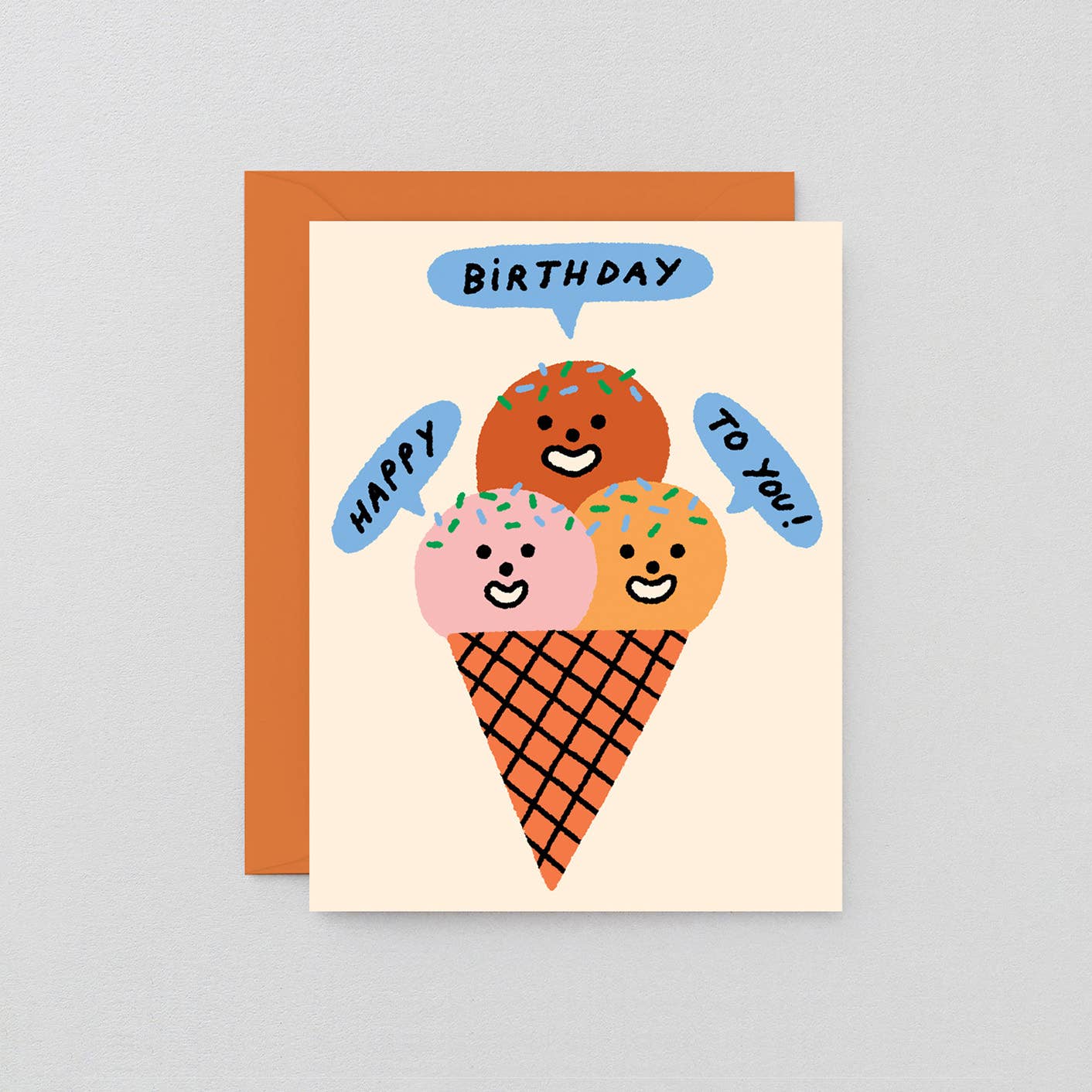 happy-birthday-ice-cream-kids-grusskarte-mit-umschlag image 1