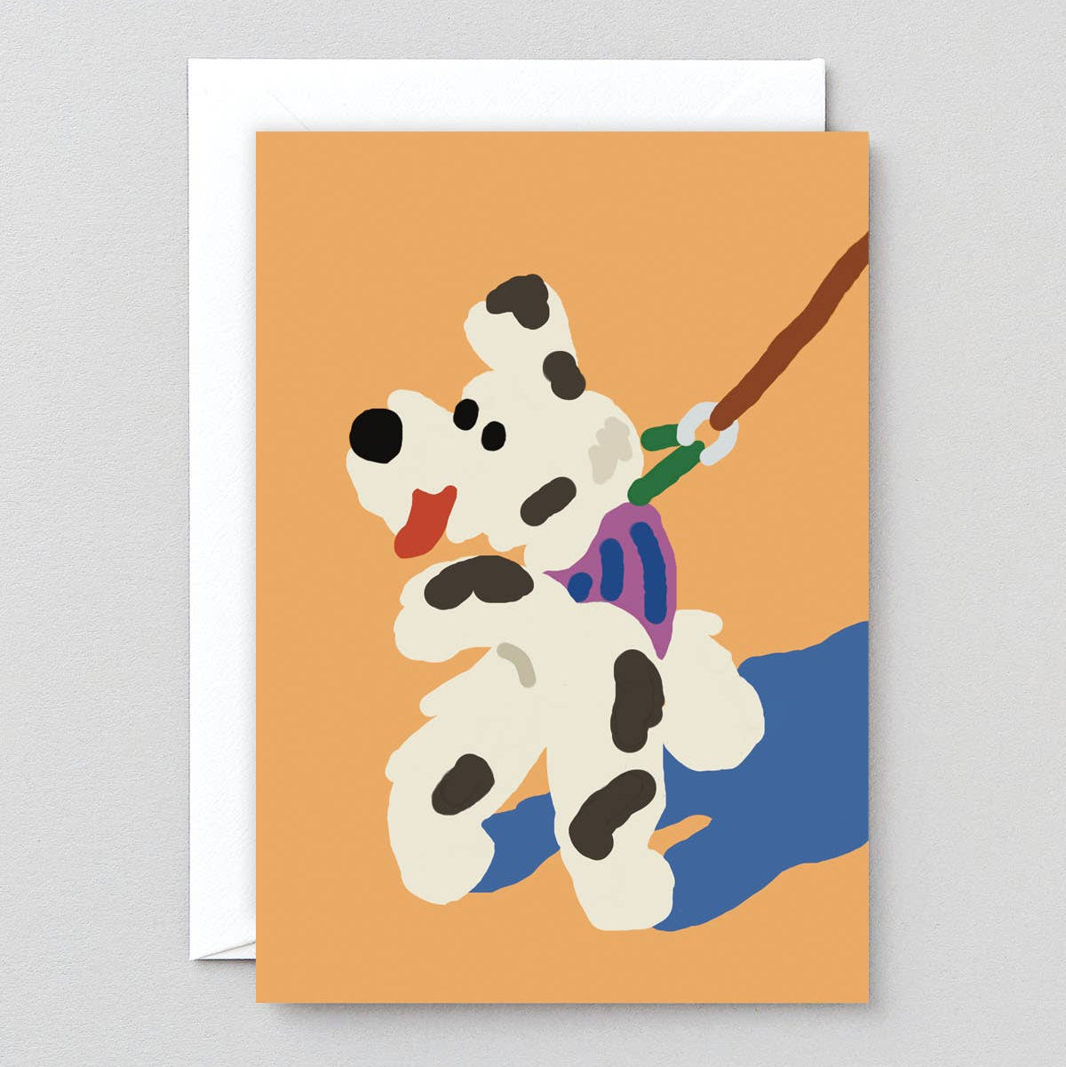 limoo-park-dog-walk-gru-karte-hund-mit-umschlag-blanko image 1