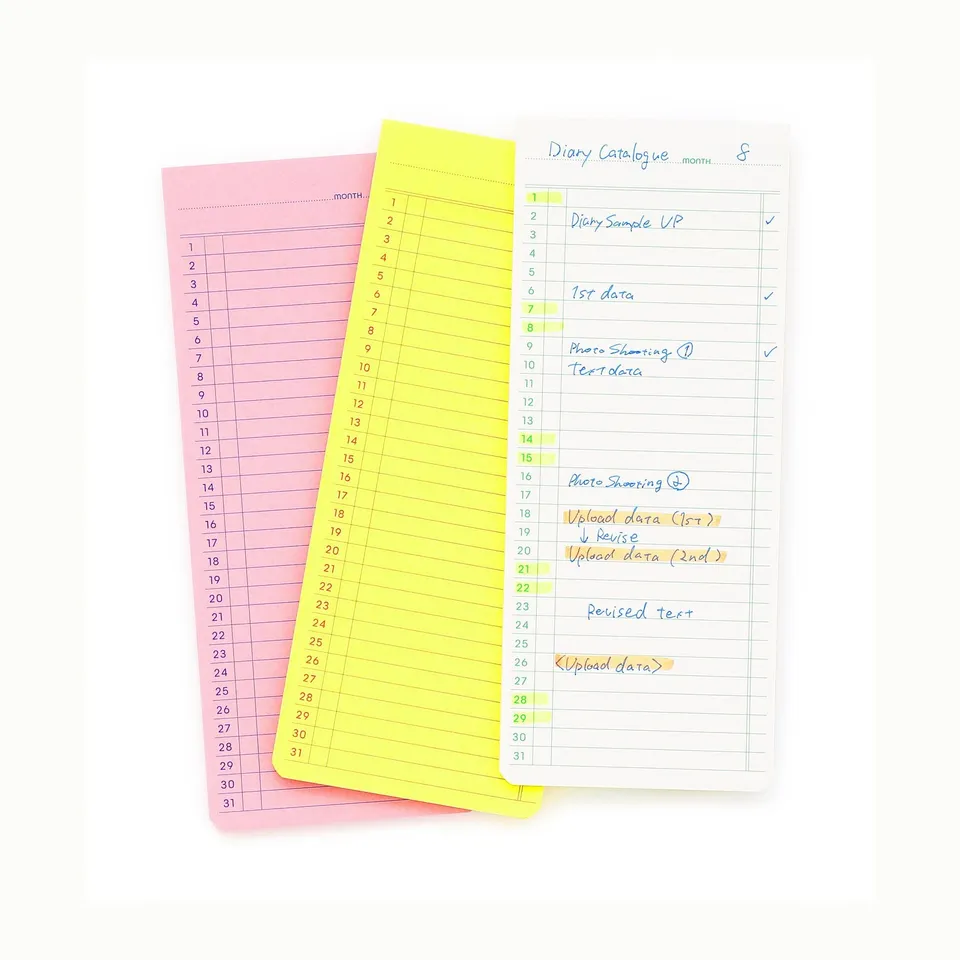 penco-sticky-memo-pad-weekly-haftnotizen-rosa image 1