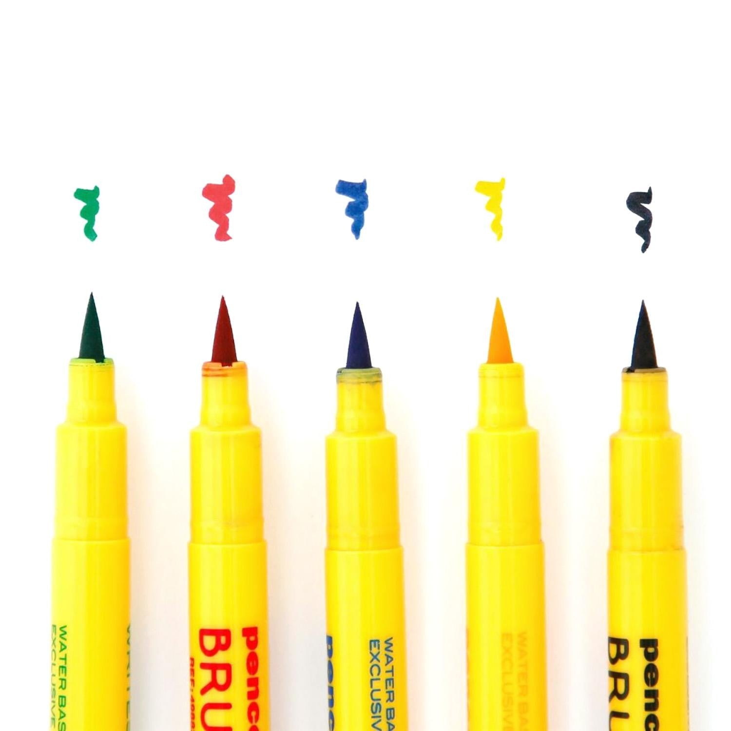 penco-brush-writer-pinselstift-set-5-farben-wasserbasiert image 5