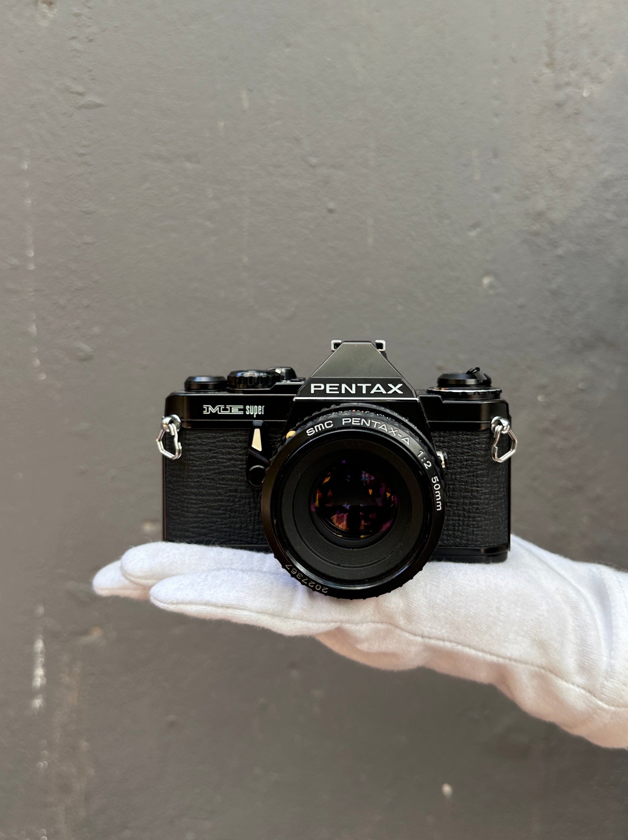 pentax-me-super-slr-kamera-35mm-50mm-f2-analog-set image 1