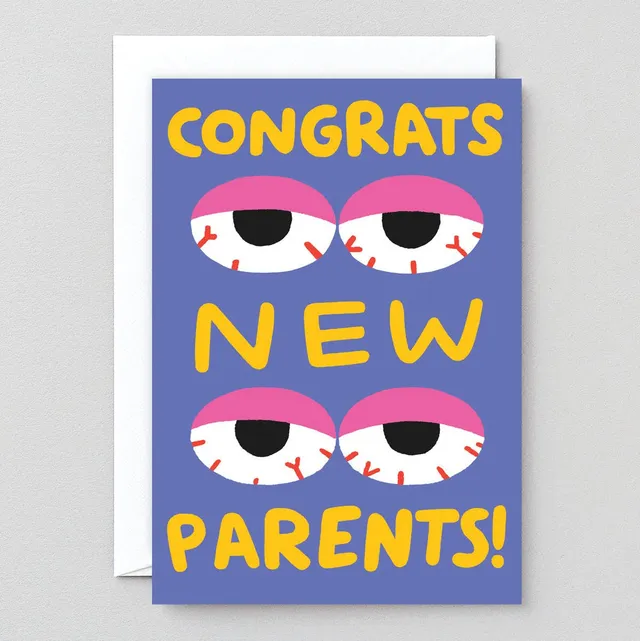 dubblefilm-congrats-new-parents-gru-karte-baby-mit-umschlag image 1