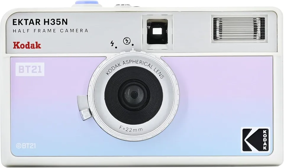 kodak-ektar-h35n-halbformatkamera-bt21-mit-35mm-film-und-blitz image 1