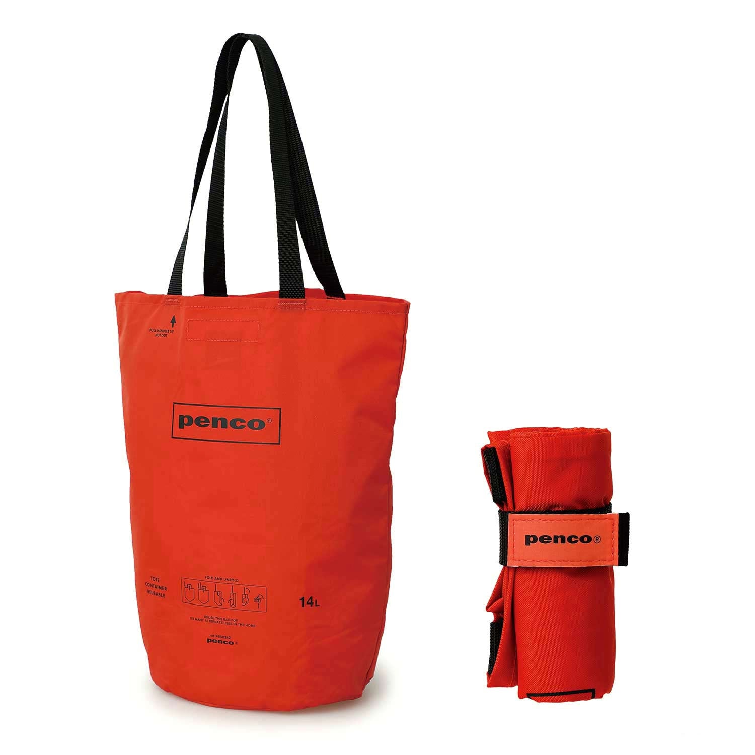dubblefilm-penco-tote-einkaufstasche-nylon-schwarz image 3