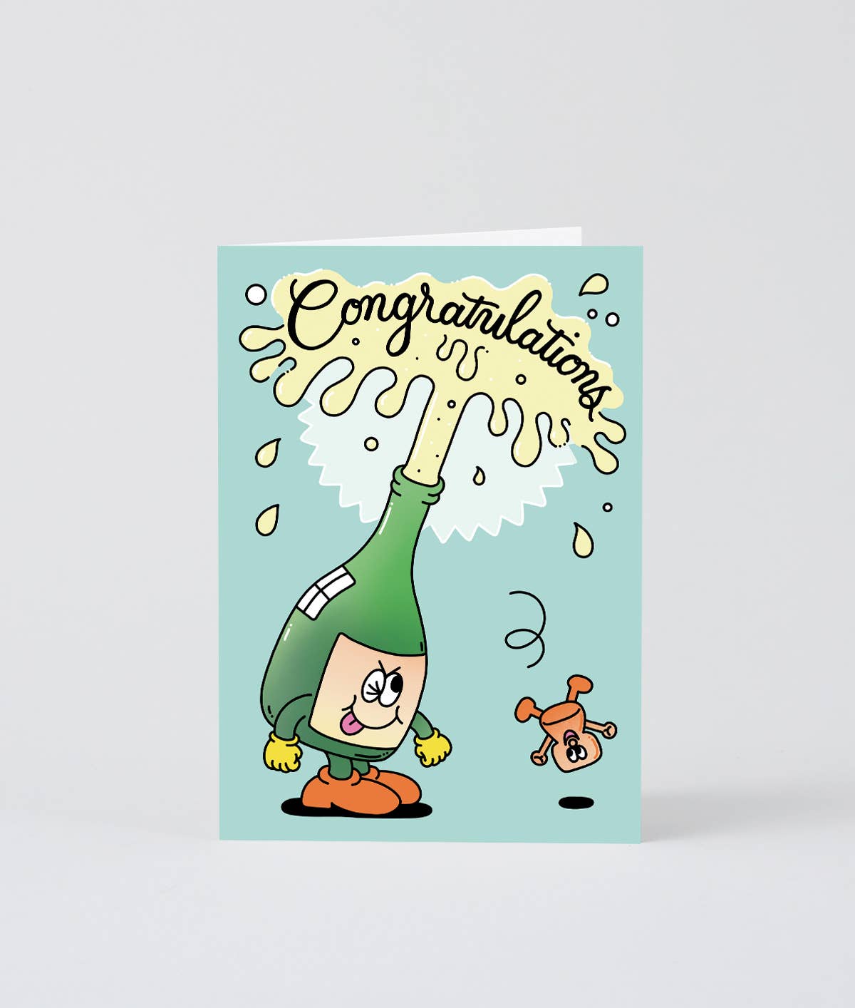 dubblefilm-congratulations-klappkarte-champagner-mit-umschlag image 2
