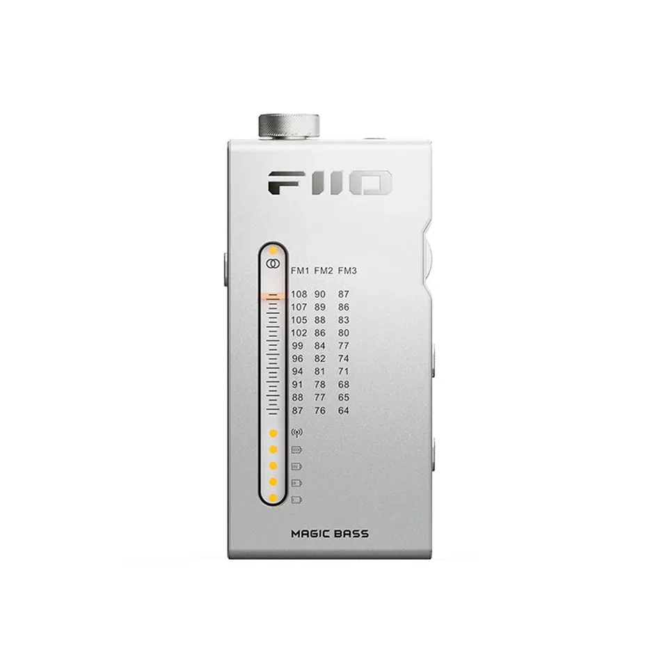 fiio-rr11-fm-radio-tragbar-silber-alu-48-108-mhz-retro image 1