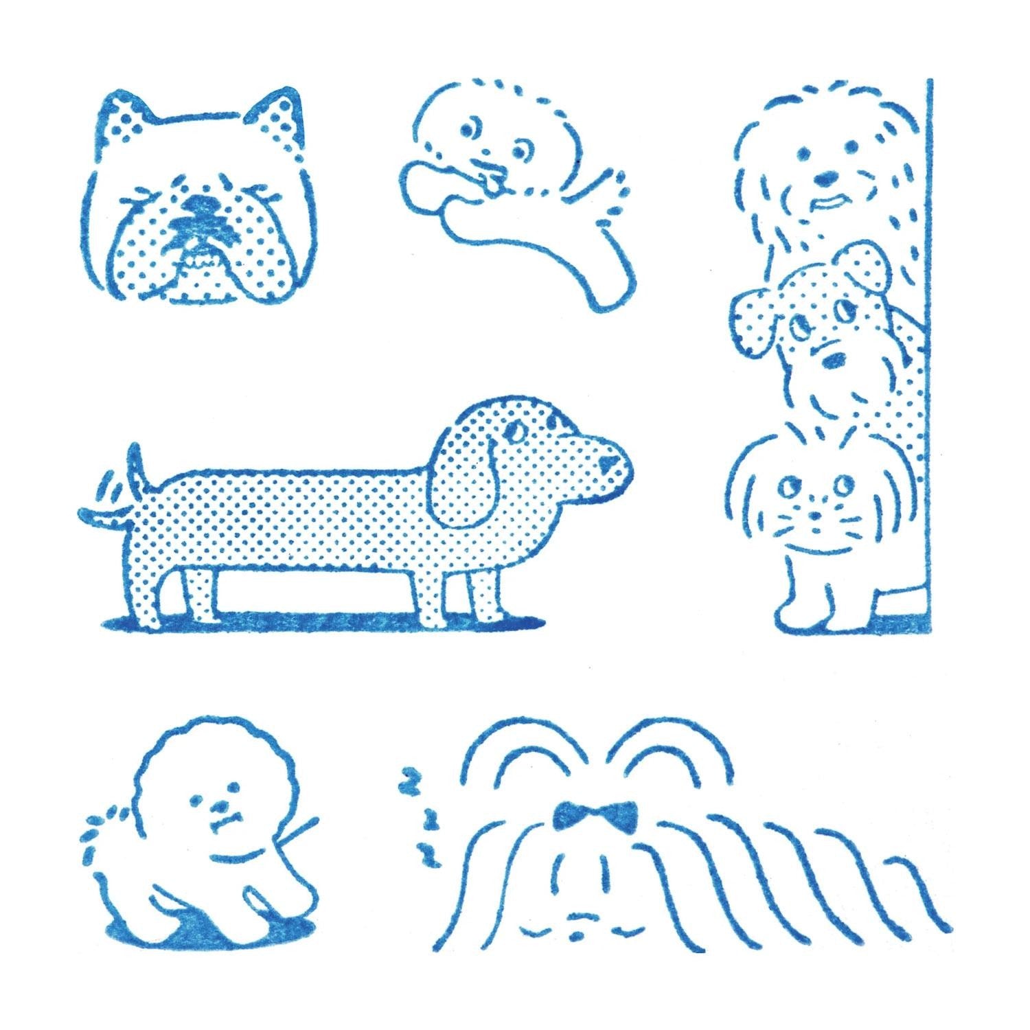 kori-jirushi-stempel-set-cat-6-teilig-transparent image 3