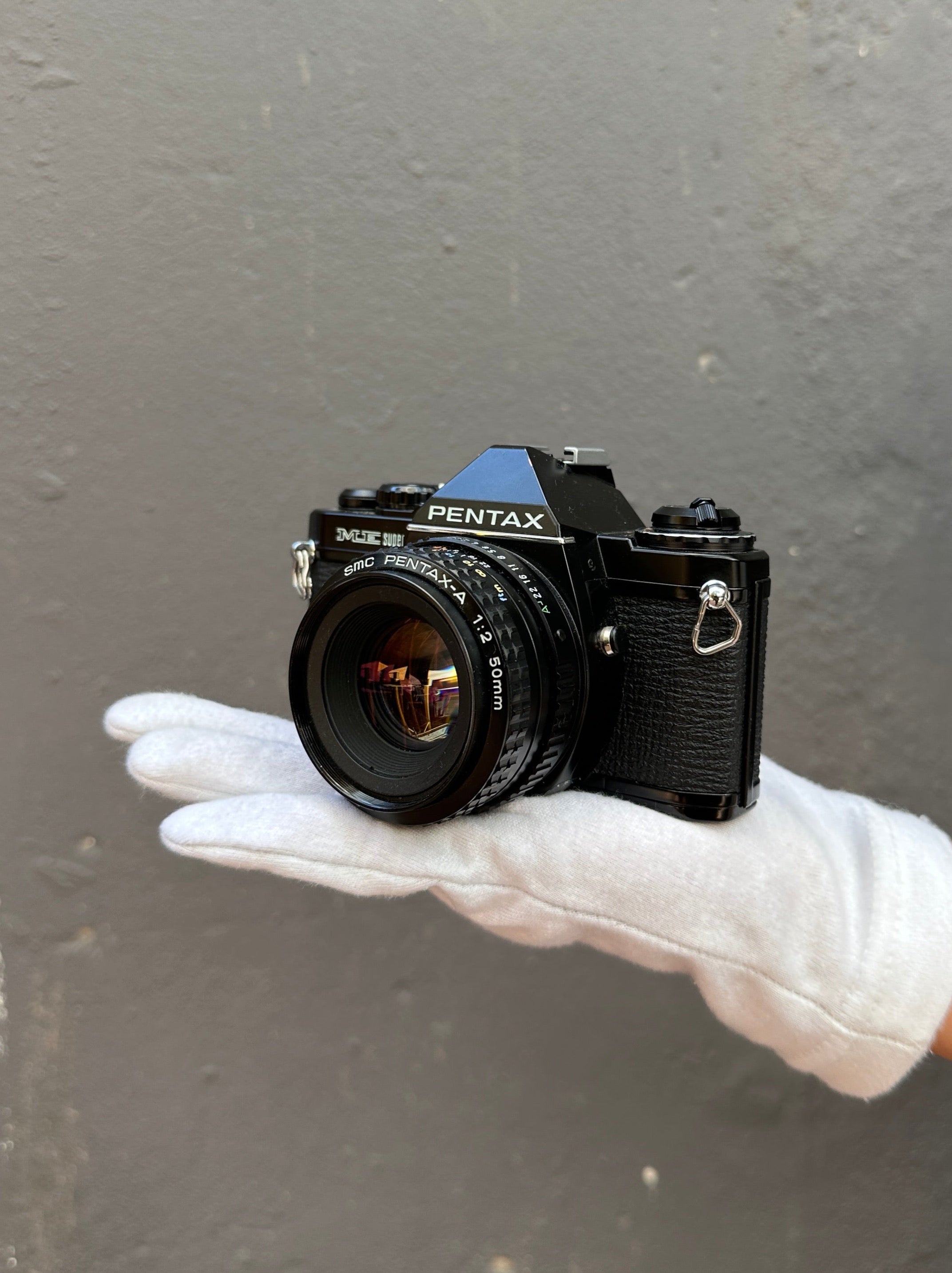 pentax-me-super-slr-kamera-35mm-50mm-f2-analog-set image 3