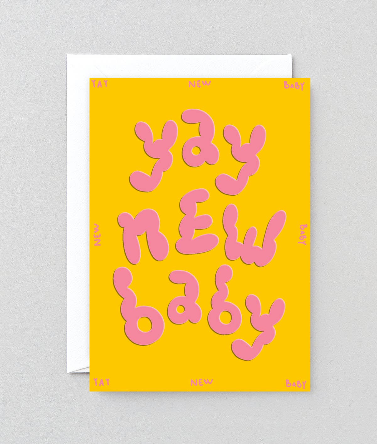 wrap-yay-new-baby-gru-karte-baby-rosa-mit-umschlag image 2