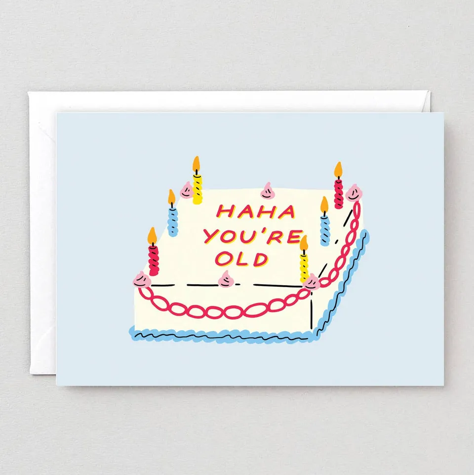 wrap-haha-cake-grusskarte-geburtstag-blanko image 1
