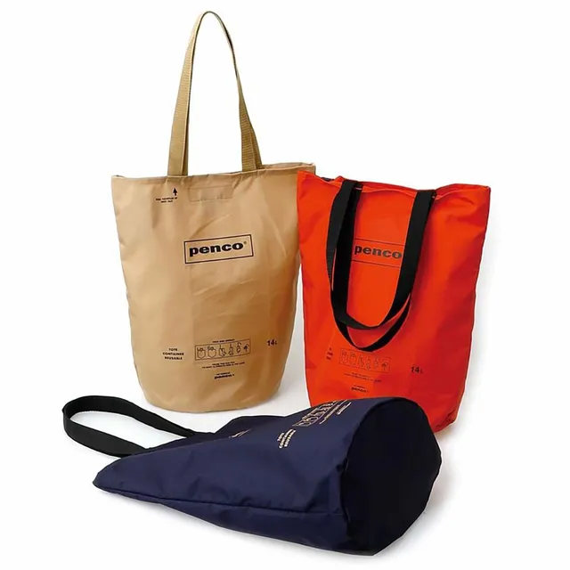 dubblefilm-penco-tote-einkaufstasche-nylon-schwarz image 1