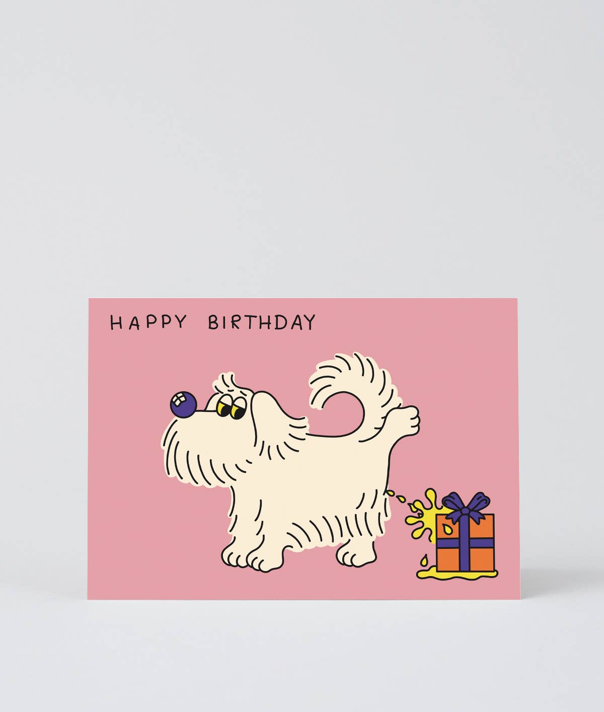 dubblefilm-happy-birthday-dog-pee-gru-karte-mit-umschlag image 2
