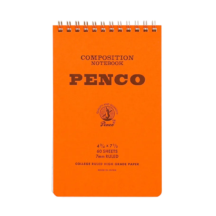 penco-coil-notebook-m-notizbuch-liniert-orange-120-seiten image 1