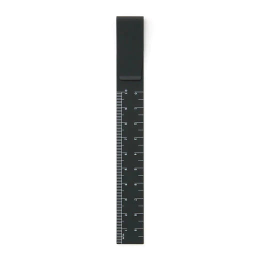 dubblefilm-stationery-clip-ruler-lineal-schwarz-mit-clip image 6