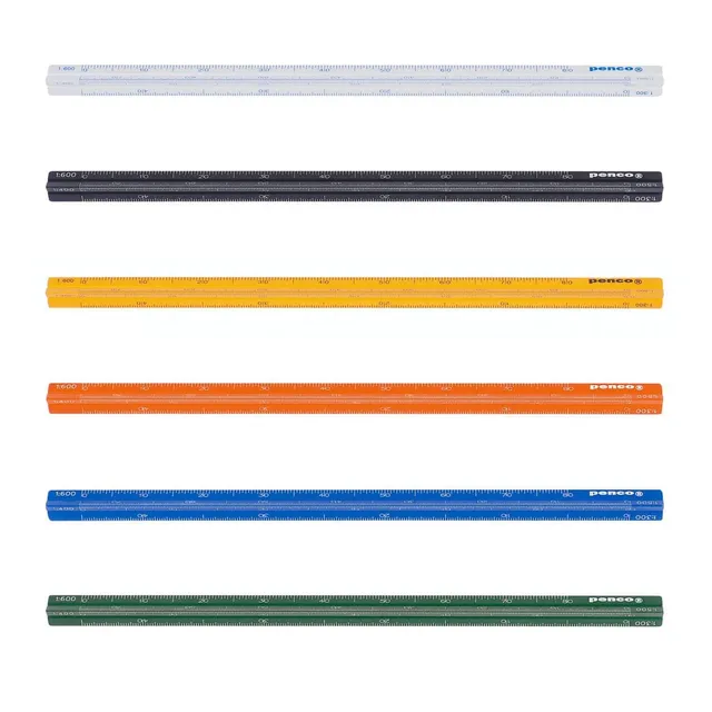 penco-dreikantma-stab-lineal-blau-aluminium-15-cm image 1