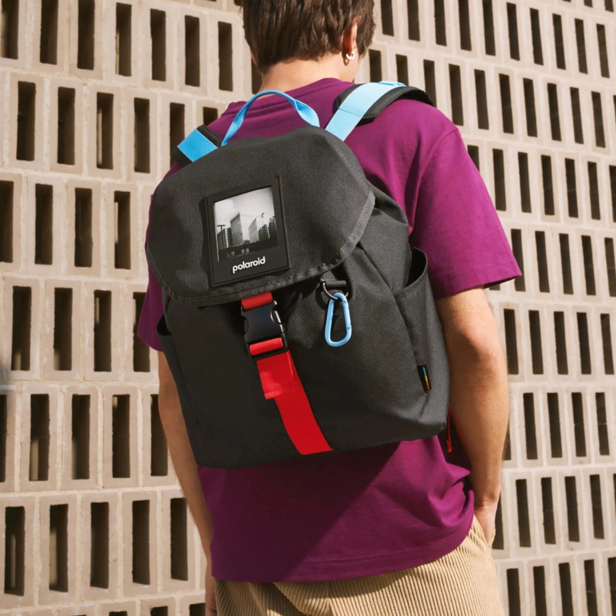 polaroid-ripstop-rucksack-schwarz-mit-fotohalter image 2