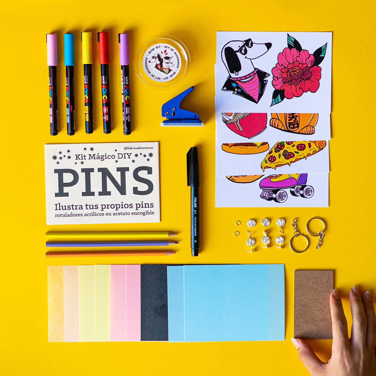 dubblefilm-magic-plastic-bastelset-schrumpfplastik-pins image 4