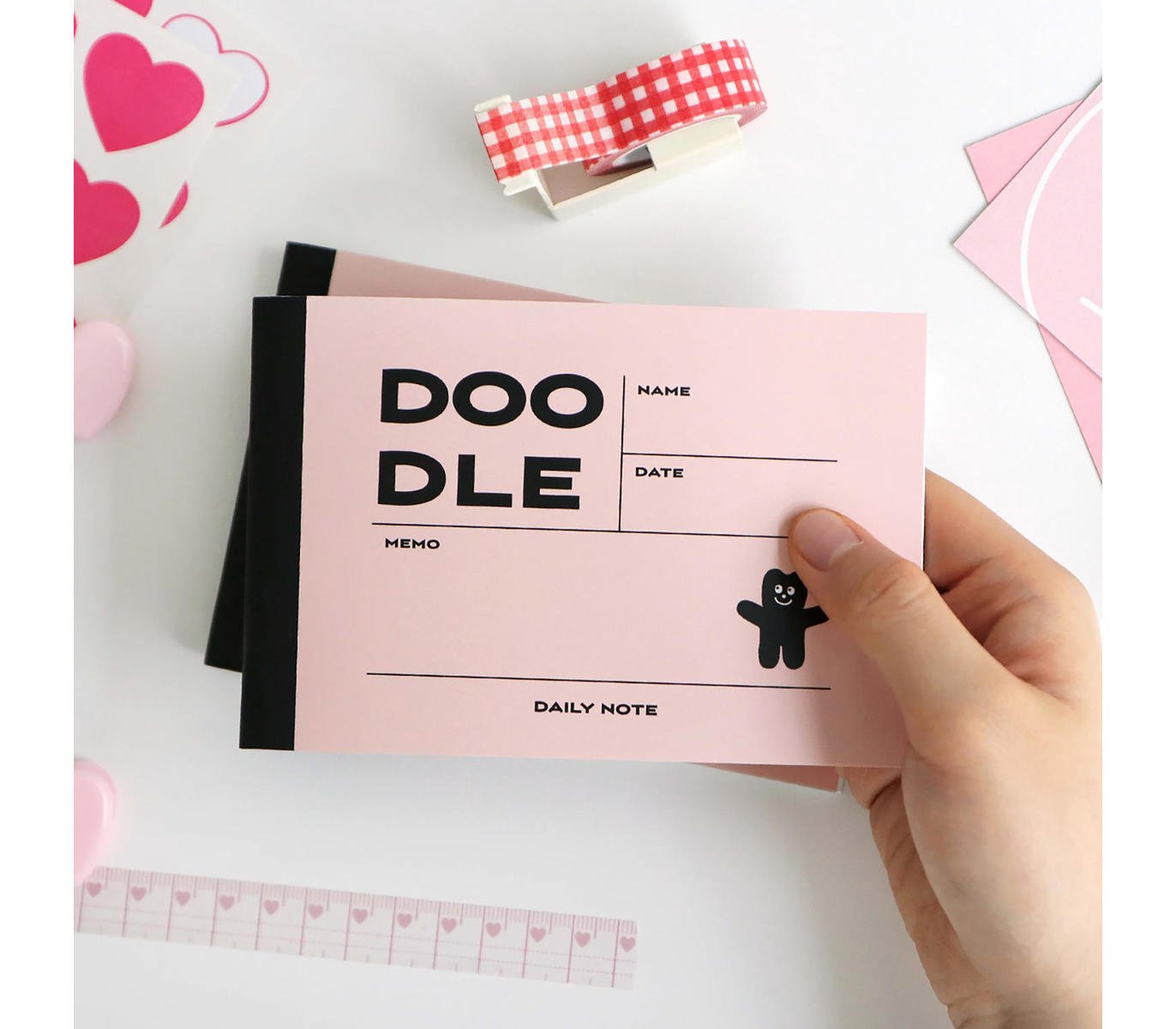 dubblefilm-doodle-mini-tagebuch-notizbuch-rosa-indio-48-seiten image 3