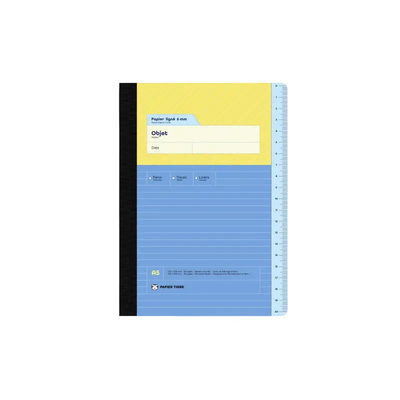 papier-tigre-admin-notizbuch-a5-liniert-96-seiten image 1