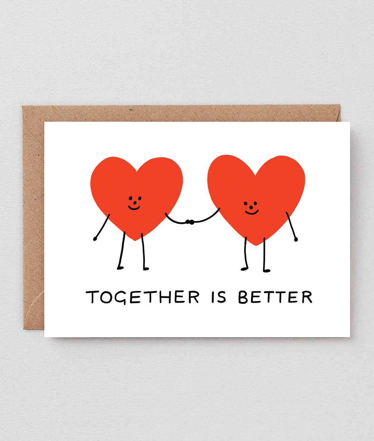 dubblefilm-together-is-better-gru-karte-hochzeit-rot-blanko image 2
