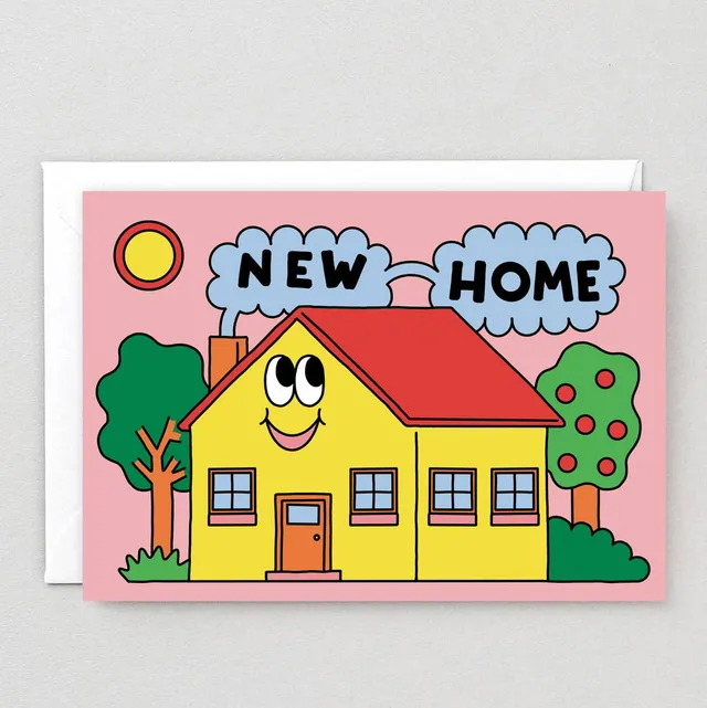 wrap-greeting-card-new-home-happy-gru-karte-einzug image 1