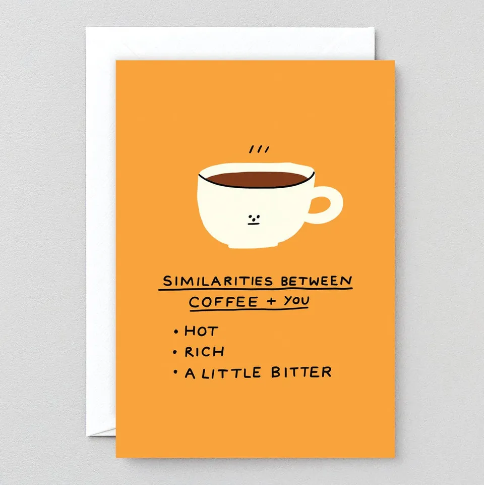dubblefilm-coffee-vs-you-gru-karte-klappkarte-mit-umschlag image 1
