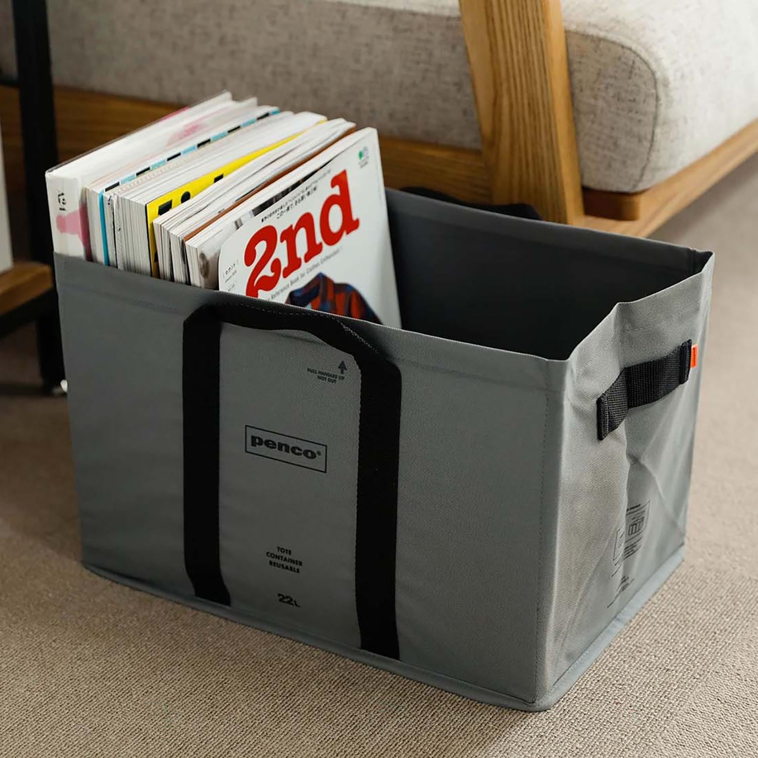 penco-box-tote-faltbox-polyester-blau-370mm-auto-camping image 3