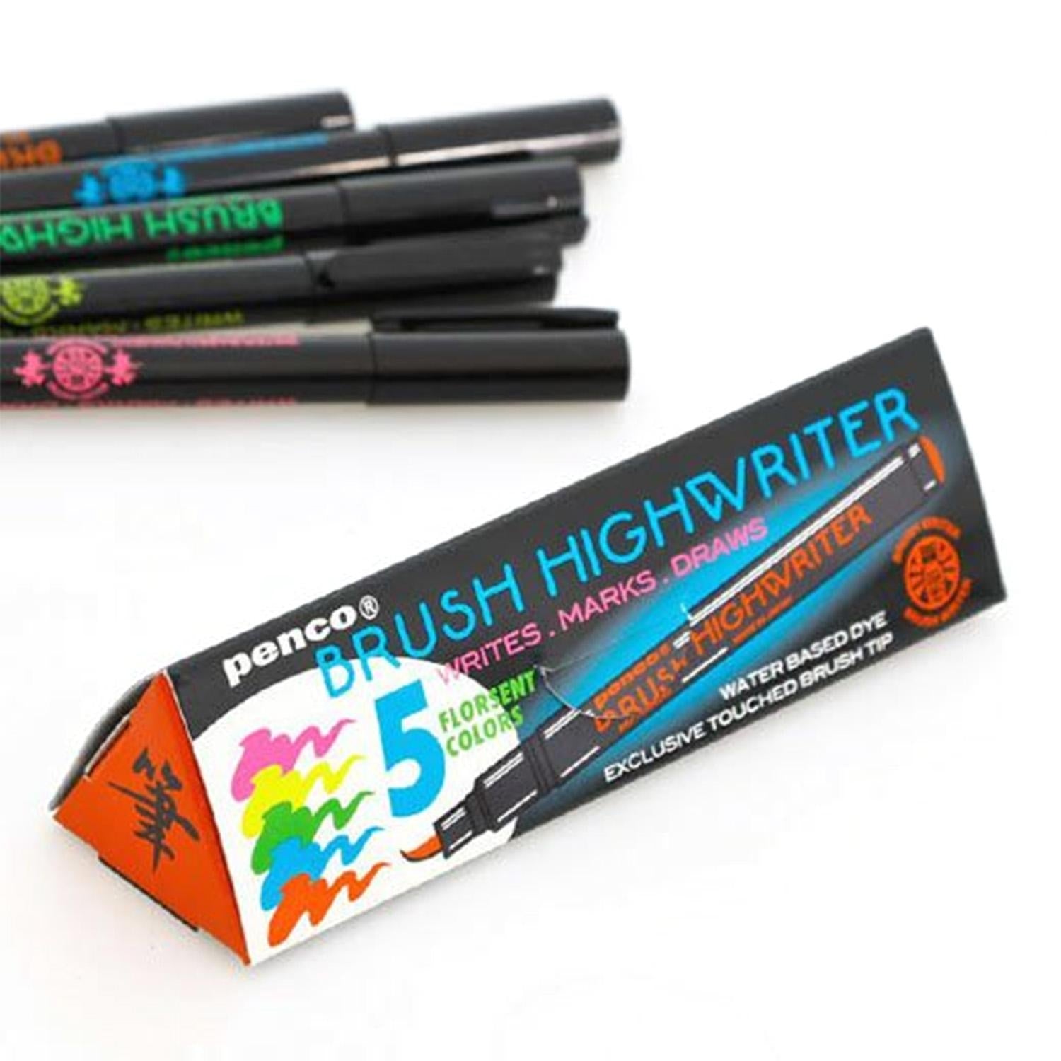 dubblefilm-highlighter-brush-pen-textmarker-5er-set image 3