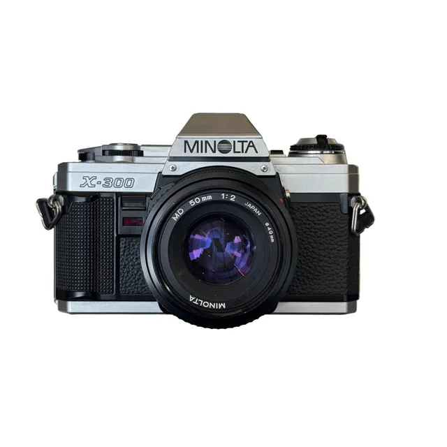 minolta-x-300-spiegelreflexkamera-mit-md-45mm-f-2-objektiv image 1