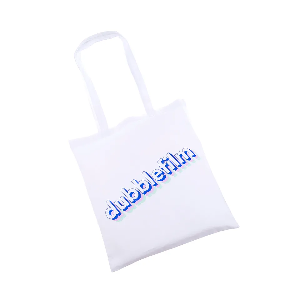dubblefilm-tote-stoffbeutel-baumwolltasche-10l-siebdruck image 1