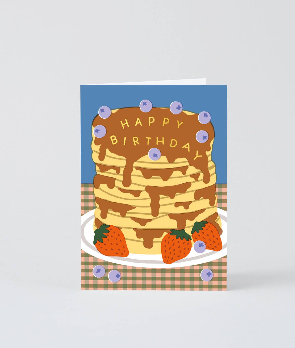 dubblefilm-stationery-happy-birthday-pancakes-gru-karte-gold image 2