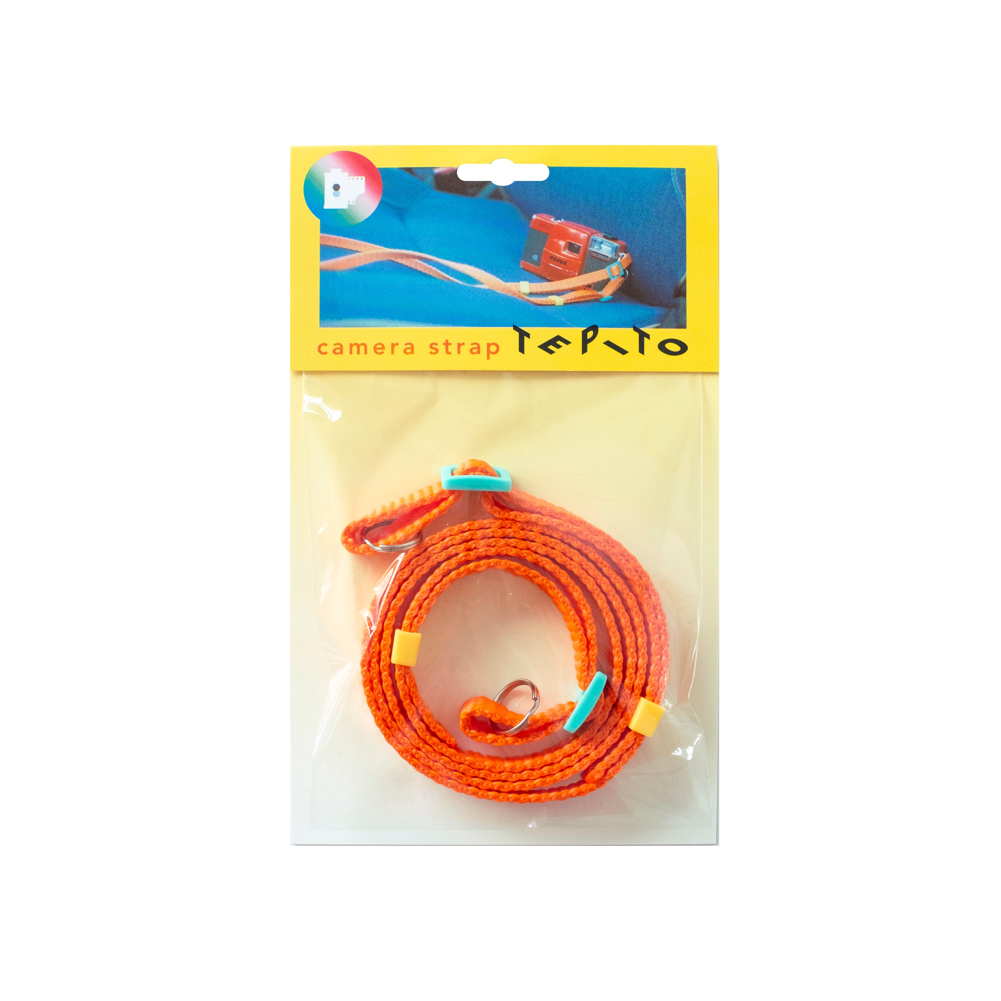 dubblefilm-dubblestrap-tepito-kameragurt-orange-handgemacht image 1