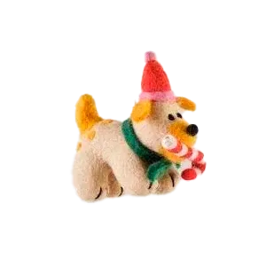 wrap-martha-dog-ornament-weihnachtsanh-nger-filz-hund image 1