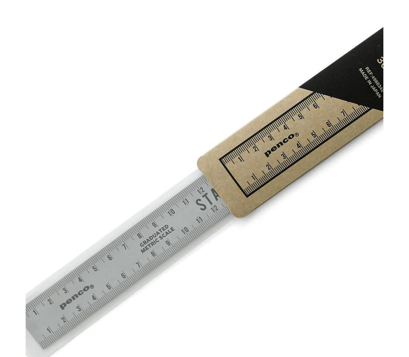 penco-edelstahl-lineal-30-cm-graviert-aus-japan image 4