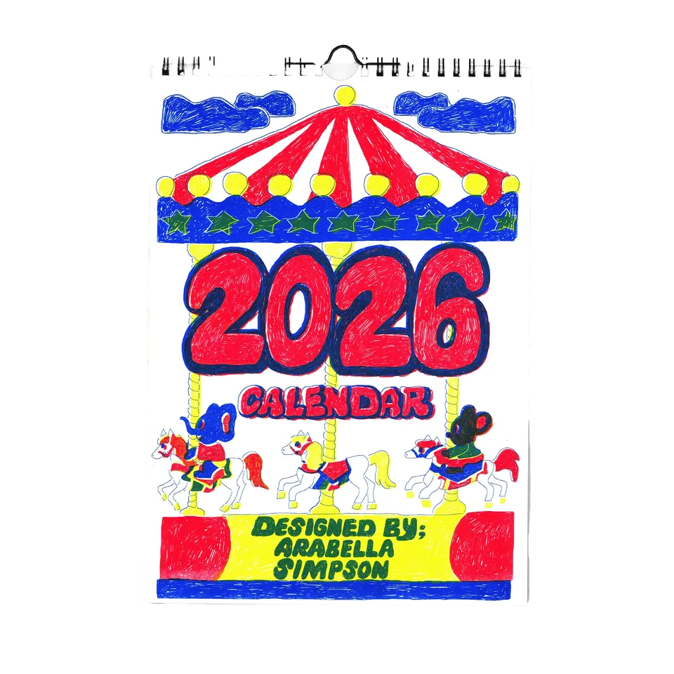 dubblefilm-jumbo-press-wandkalender-2026-risograph-illustriert image 1