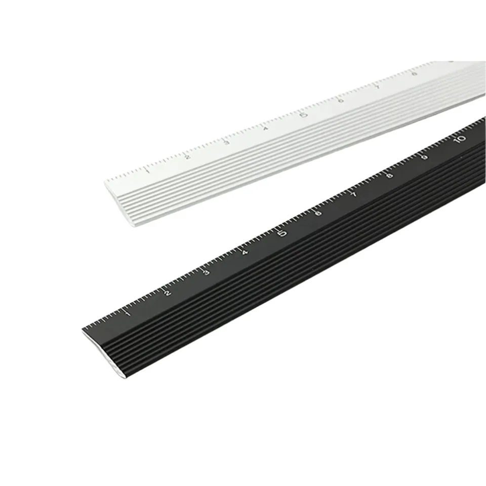 midori-alu-lineal-15-cm-metalllineal-silber-graviert image 1