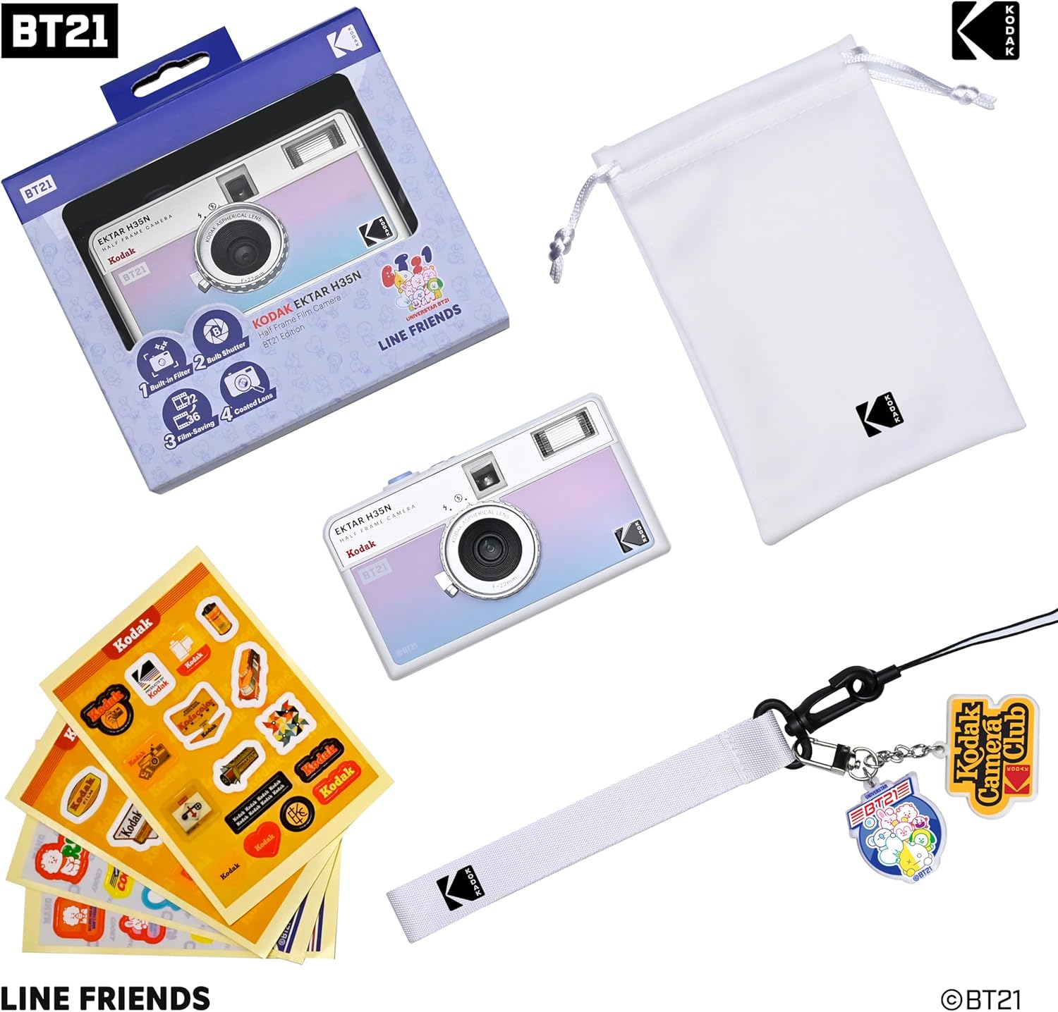 kodak-ektar-h35n-halbformatkamera-bt21-mit-35mm-film-und-blitz image 2