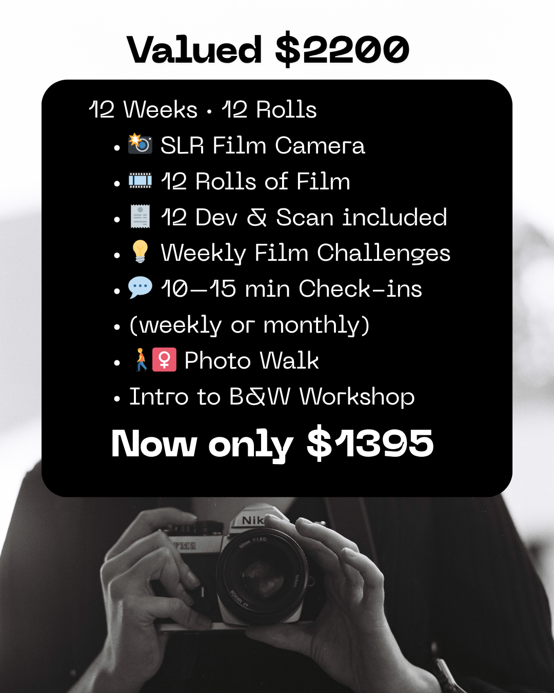 filmneverdie-slr-kamera-set-analog-mit-12-filmen-kurs image 1