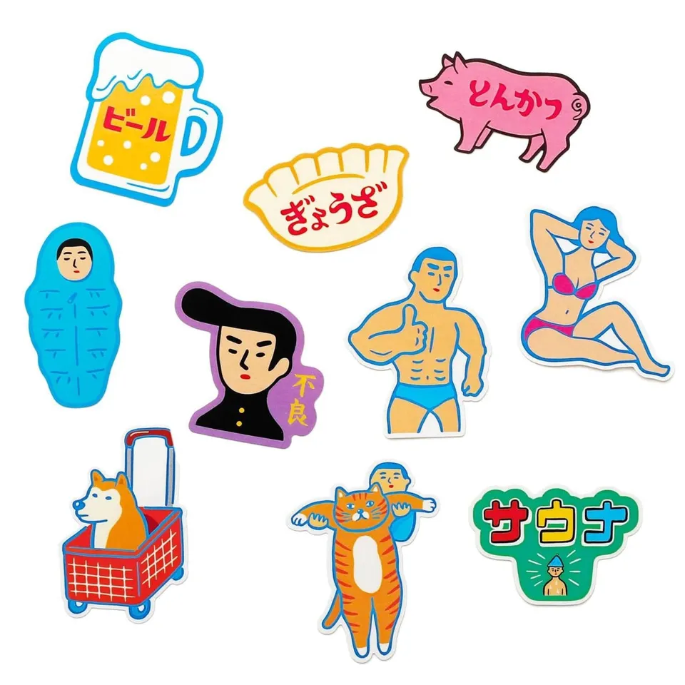 japan-sticker-bikini-aufkleber-wasserfest-yupo-papier image 1